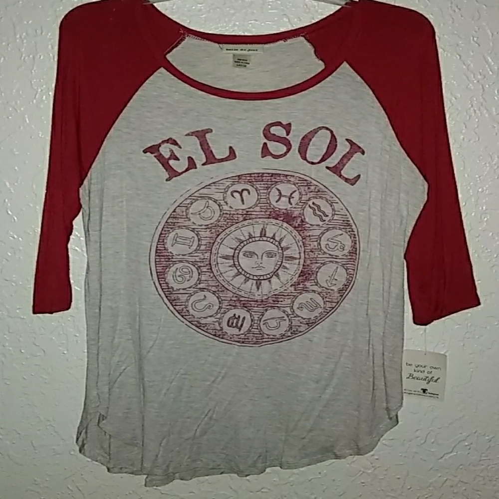 1/4 Length Baseball-style Shirt